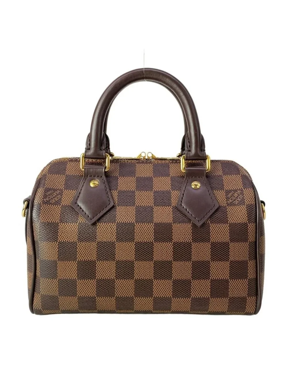 Louis Vuitton Handbag Damier Speedy Bandouliere Ebene Leather Cowhide